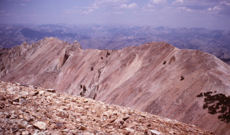 The north summit, Peak 9908, from the true summit.