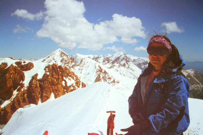 Dana Hansen on the summit.