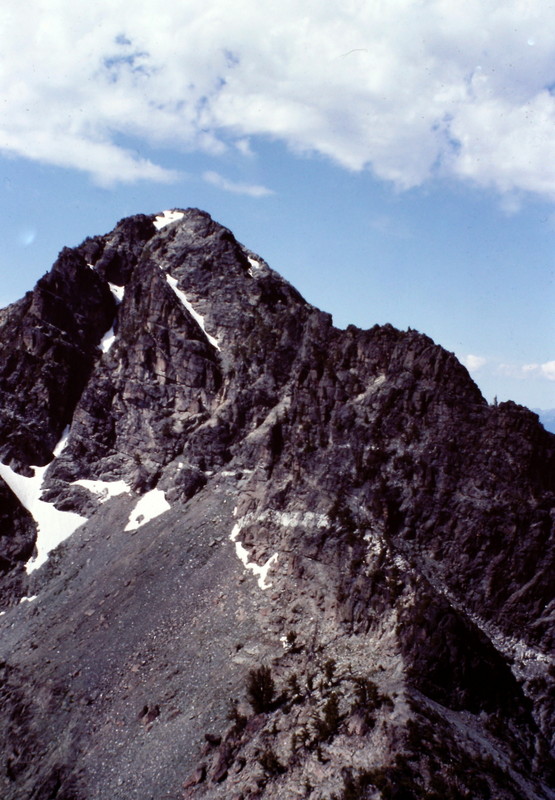 The Devils Throne from the summit of Mount Belial.