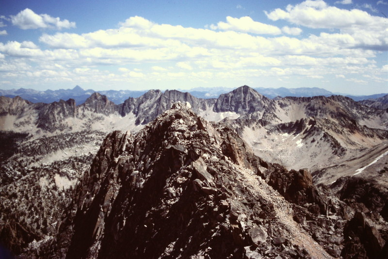 The east summit of Elk from the west summit.