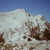 Looking up the ridge from Queens Pass.