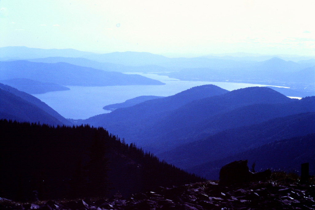 Priest Lake from Mount Roothaan.