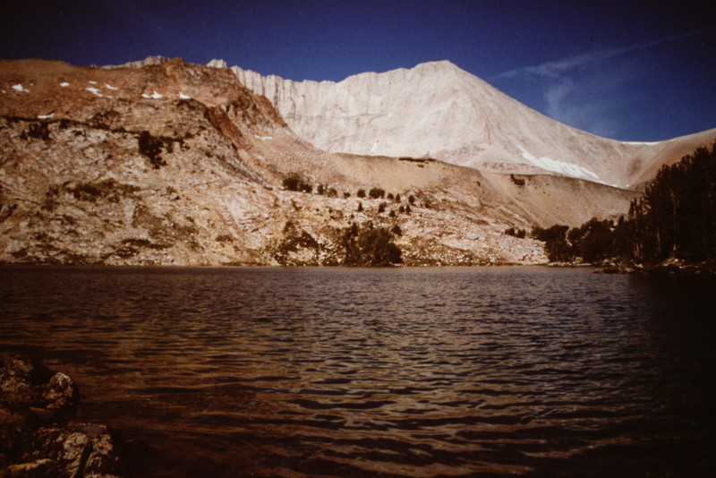 D.O. Lee Peak viewed from Cove Lake.