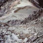 Looking down the west face.