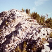 Nahneke's summit from lower down on its north ridge.