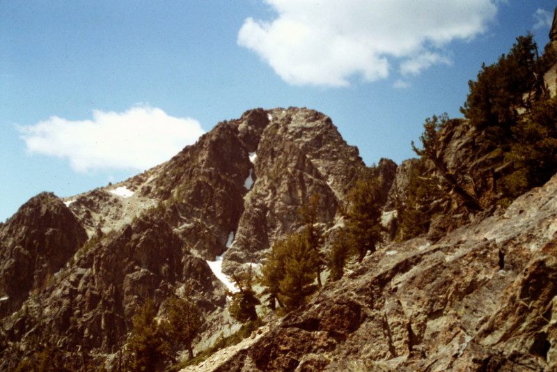 The Devils Throne viewed from the saddle east of Mount Belial.