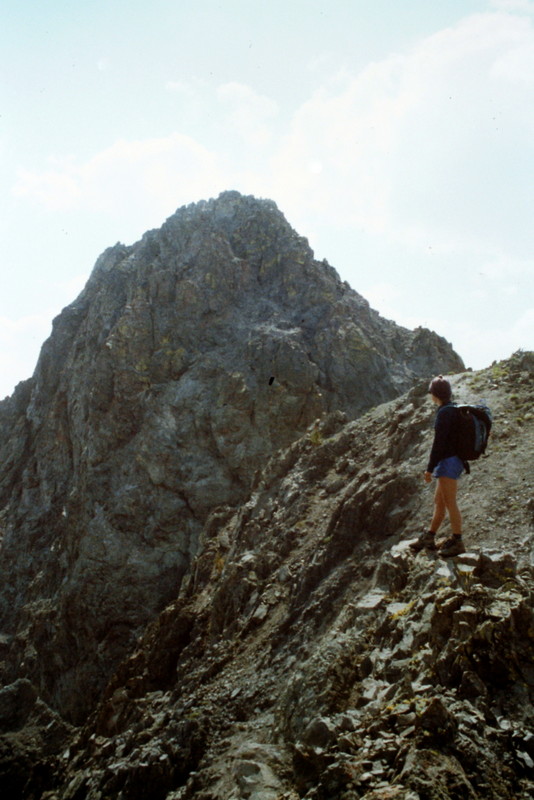 One more shot of the summit for scale.