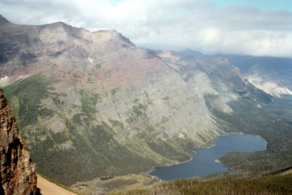 Elizabeth Lake from the north side of the Ptarmigan Tunnel. On my first ever backpack I spent the first night at this lake.