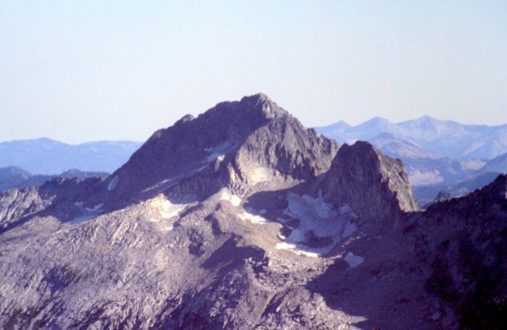 Snowyside Peak viewed from Mount Cramer.