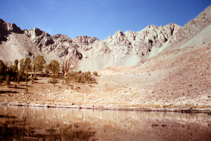 Silver Lake, the jumping off point to reach the south ridge.