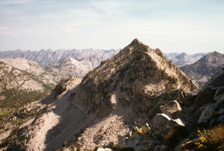 Peak 9704 (Anderson Peak) from Plummer Peak.