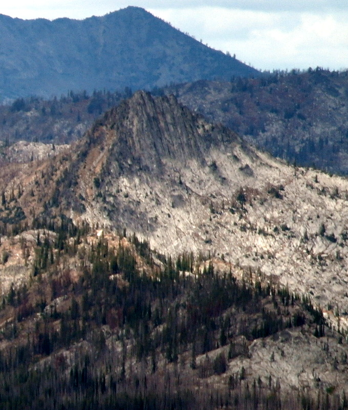This is the formation know as Black Tip viewed from Burnside Peak.