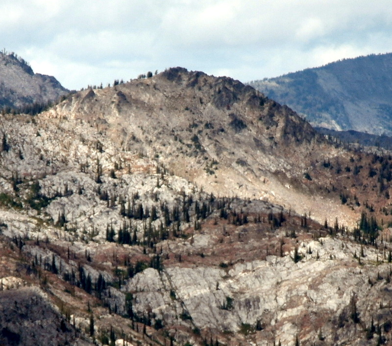 Black Tip Mountain viewed from Burnside Peak.