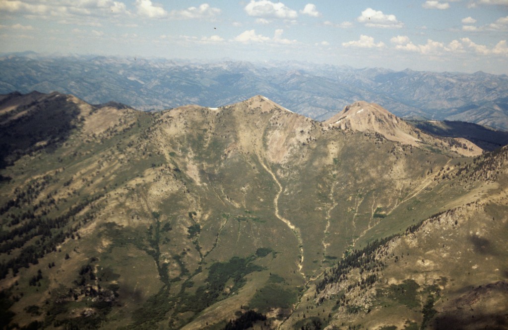 Smokey Dome from the air.