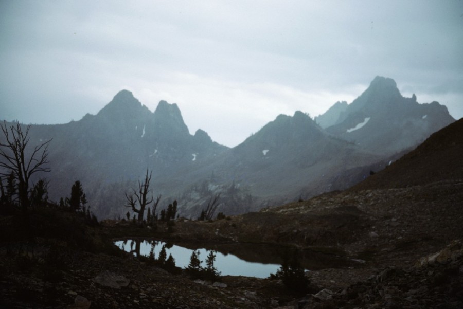 The Cabin Creek area on a rainy afternoon.