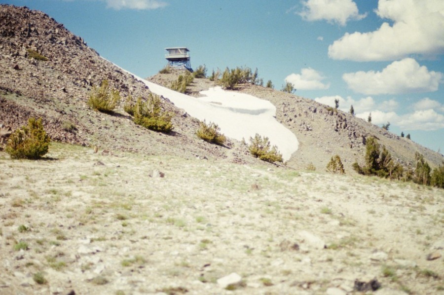 The summit of Boig Baldy which holds an active fire lookout during the summer.