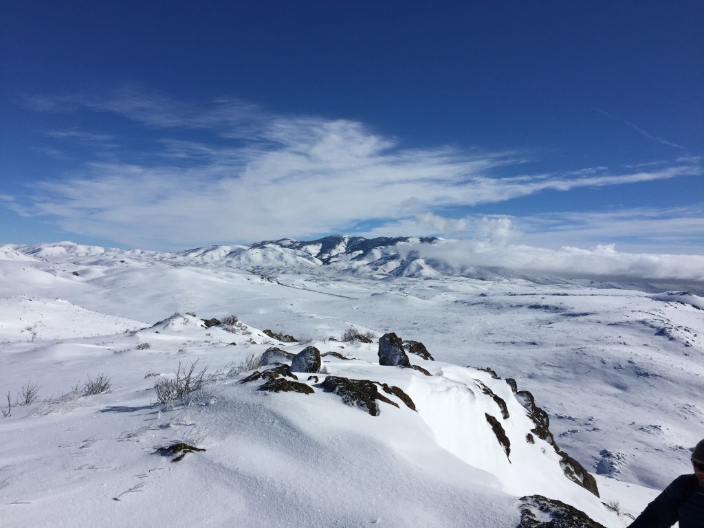 There are great views in every director from the summit ridge. This view is looking toward Mount Bennett.