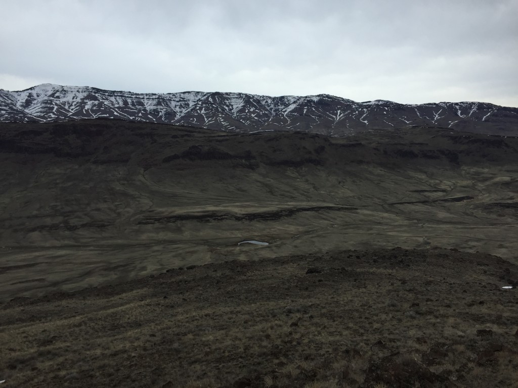 Bennett Mountain from the summit of Teapot Dome in mid-February 2016.