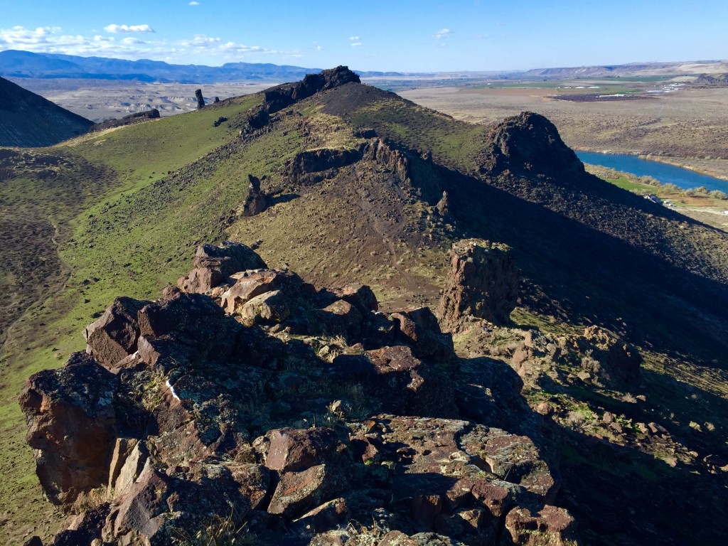  Volcanic ridge 1/2 way to the summit. Dan Krueger Photo 