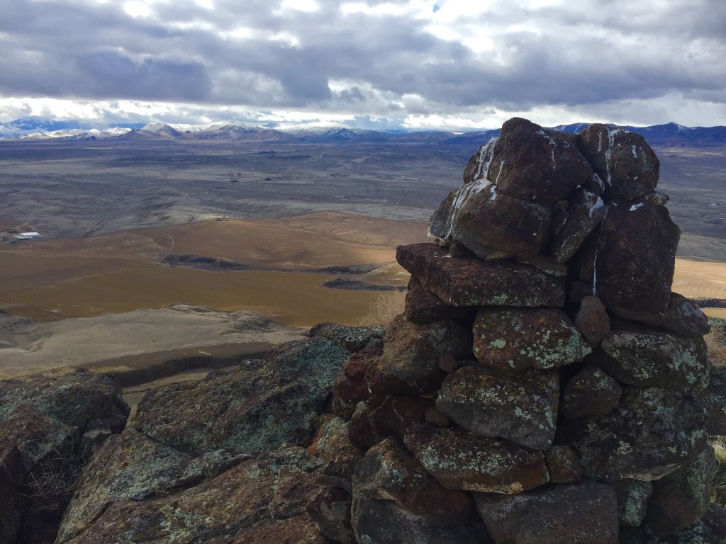 Summit cairn, facing south. Dan Krueger Photo 