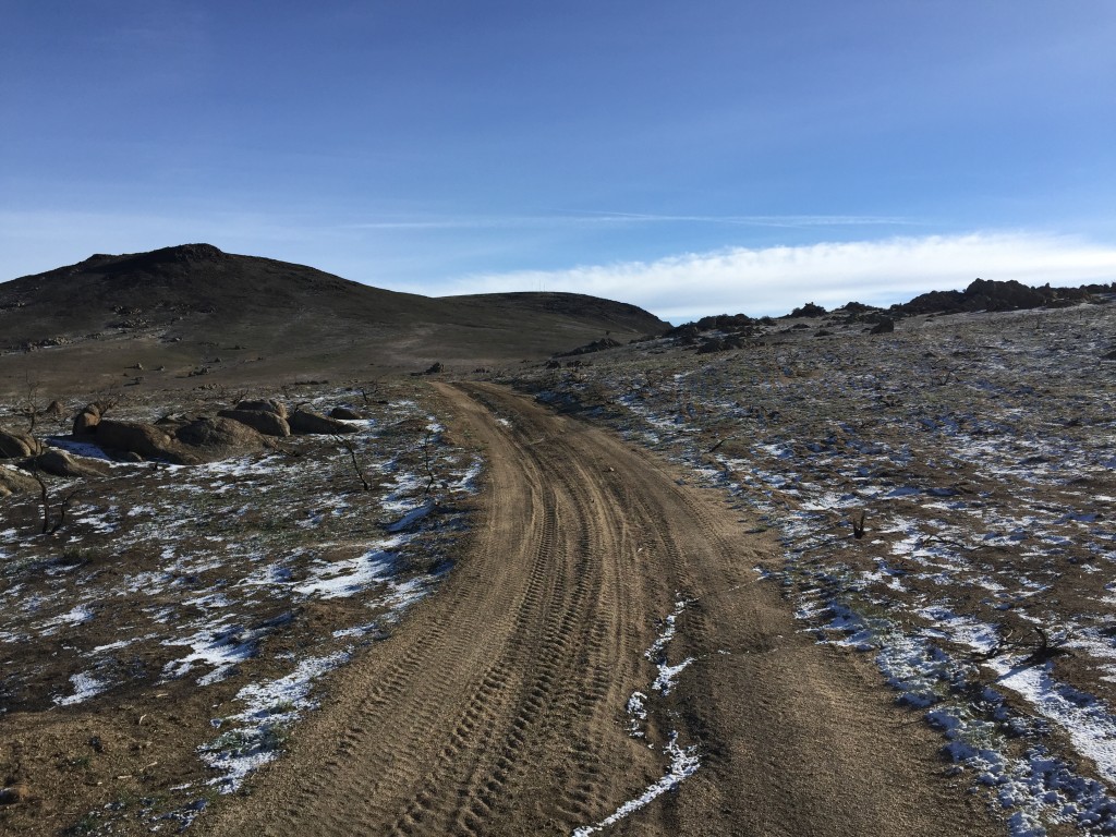 Heading up the Wilson Peak Road.