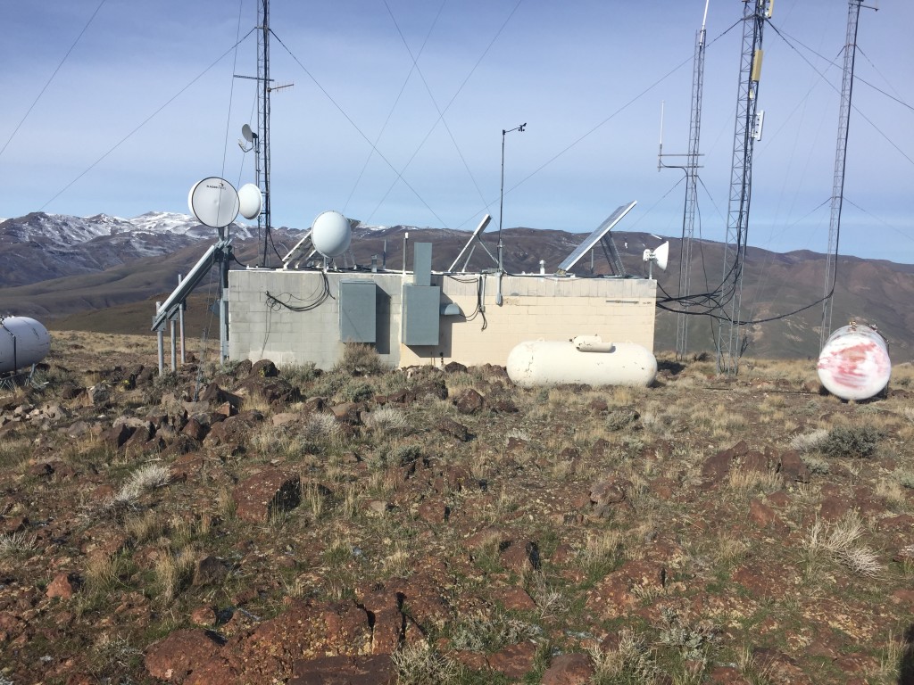 The communications equipment on the summit does not tract from the great views from the summit.