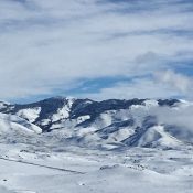 Bennett and South Mountain. The south peak is on the right.