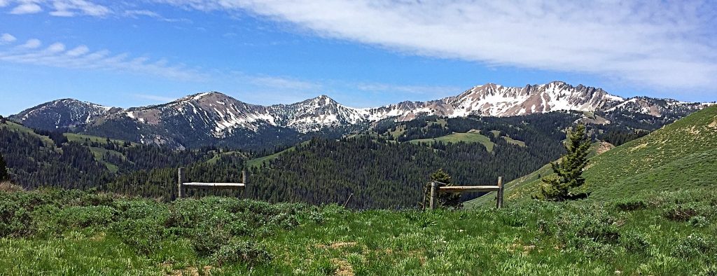 The main Smoky Mountain crest from Basque Peak.