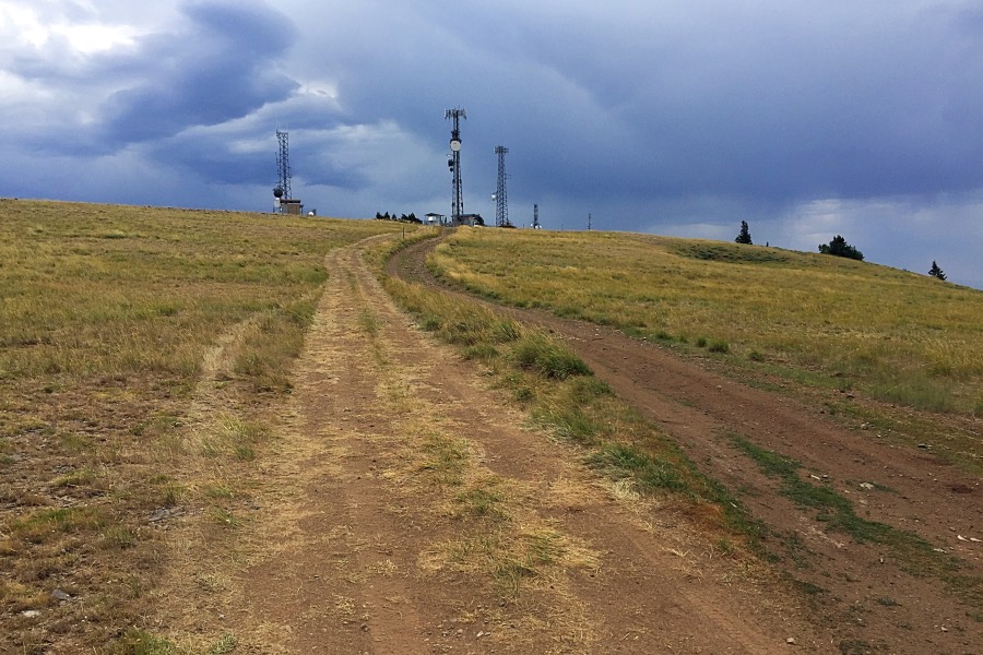 Nearing the top of the summit plateau.