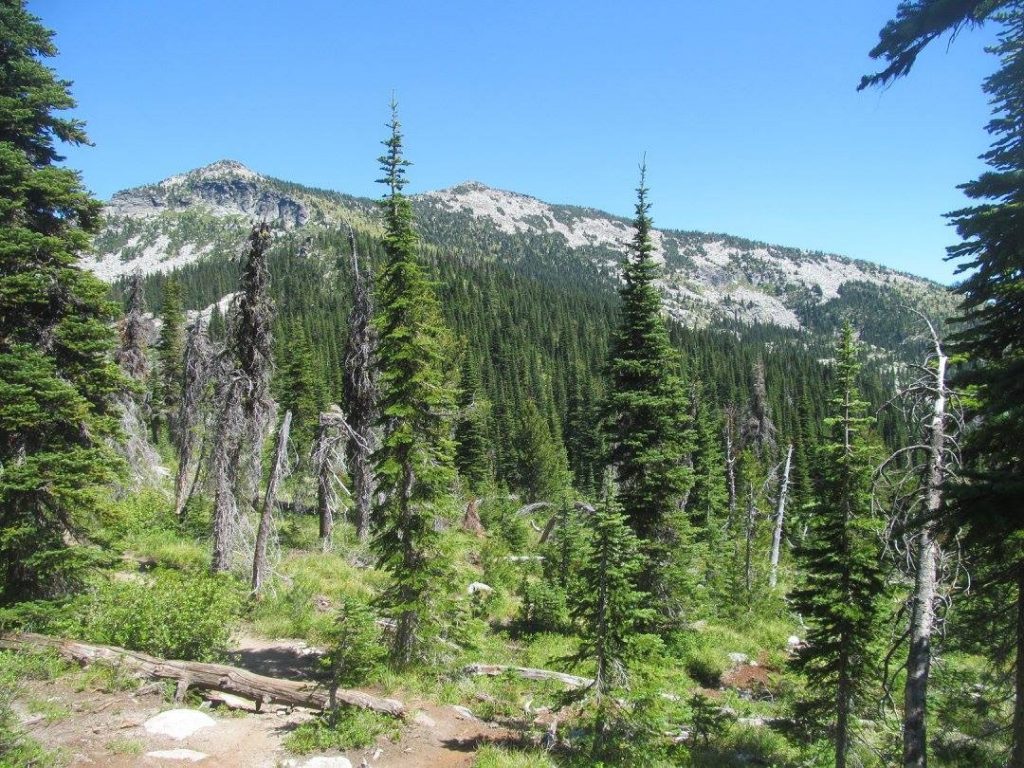 Mount Roothaan in the center approaching from the west. Victor Zhou Photo