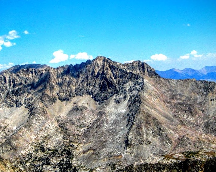 Brocky Peak viewed from Big Basin Peak. George Reinier Photo