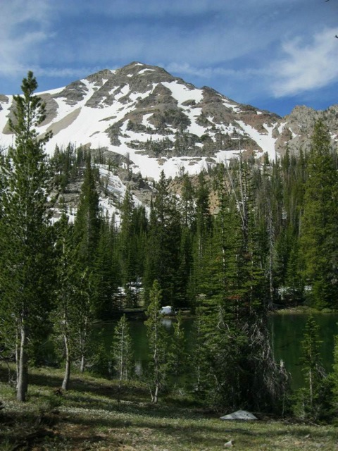 May Mountain from the lake at 9,100’. Dan Saxton Photo 