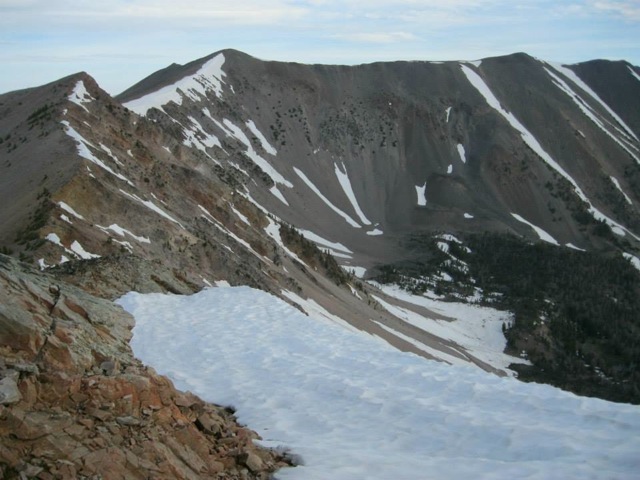 Long Mountain from the south - summit at right. Dan Saxton Photo 