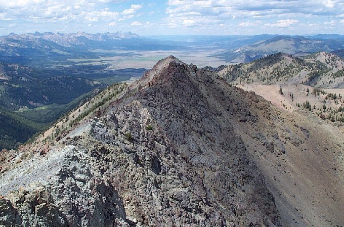 Bromaghin Peak from Saviers Peak. Dan Robbins Photo.