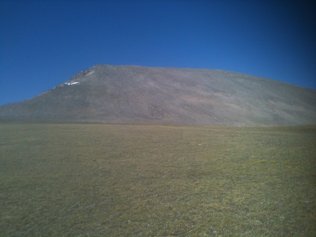 Meadow Peak from the high plateau on its east side.