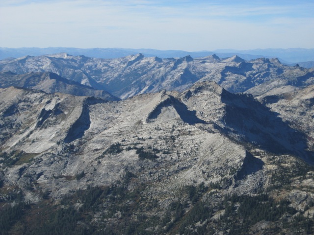 The Mount Paloma-Nipple Knob crest, the most remote ridge in the Bitterroots, from the Shard in Montana. Dan Saxton Photo 