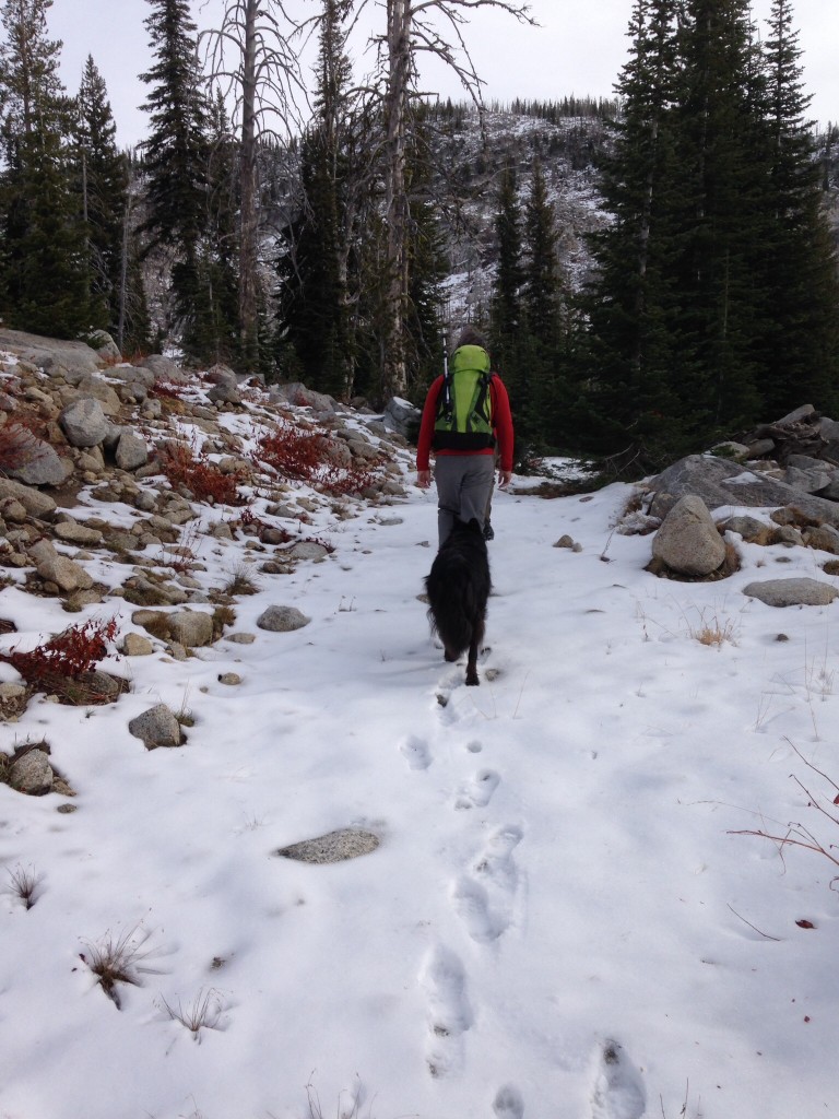 The approach to Black Pearl Peak.