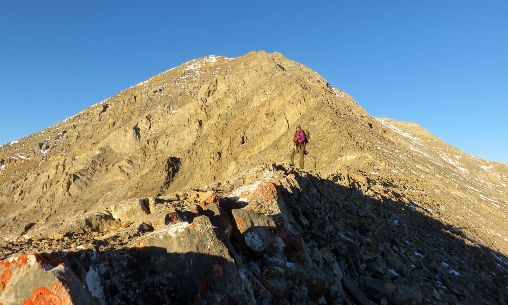 Moving up the ridge. Photo - Dan Paulson