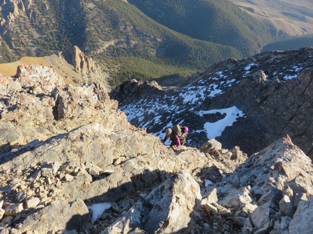 The east ridge is one of the longest, pure ridge routes in Idaho. Photo - Dan Paulson