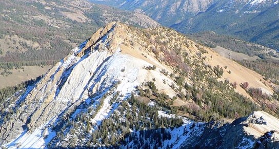 Bible Back Mountain from Croesus Peak. Dan Robbins Photo