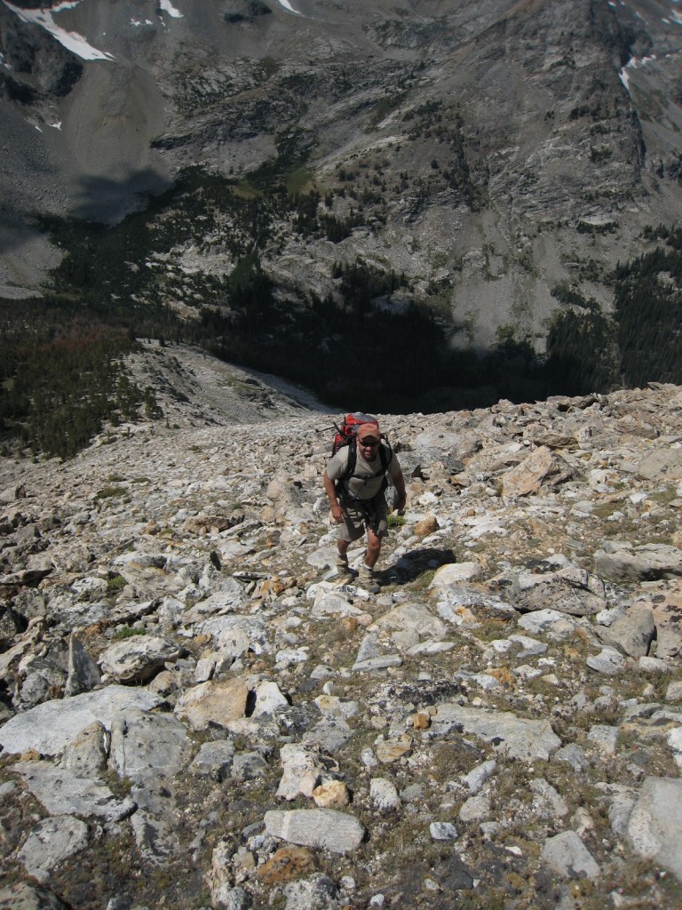 Ascending Howard Peak on non-stop steep slopes. George Rieneir Photo 