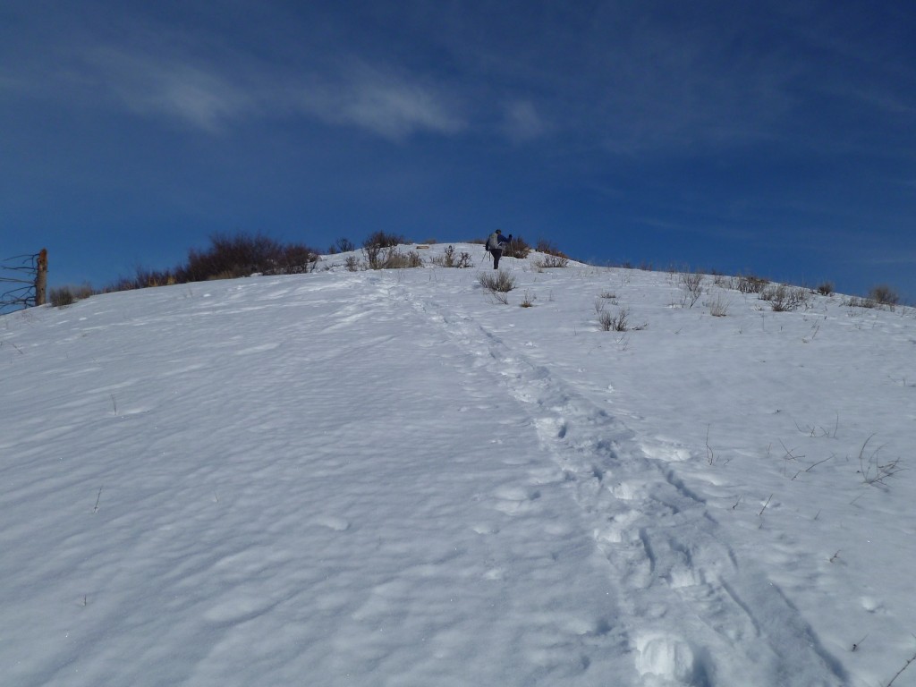 The slope leading to peak's shorter western summit. Gilbert Gallegos Photo