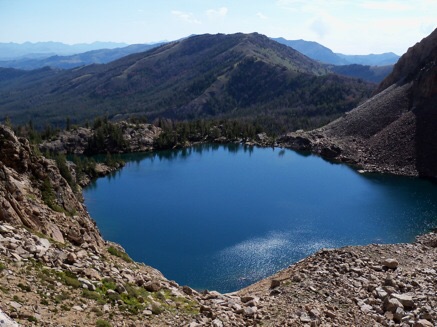 Perched above Castle Lake. View E to Mt Ernie Day, 8/16/10. What this photo does not show, thanks to people like Ernie Day, is a yawning molybdenum mine. Rick Baugher Photo 