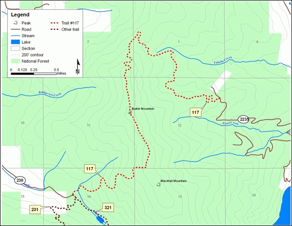 Blacktail Mountain Map