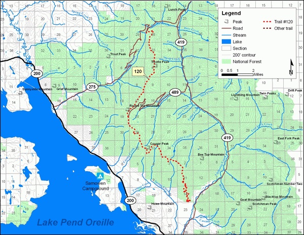 Alpine Trail Map. USFS