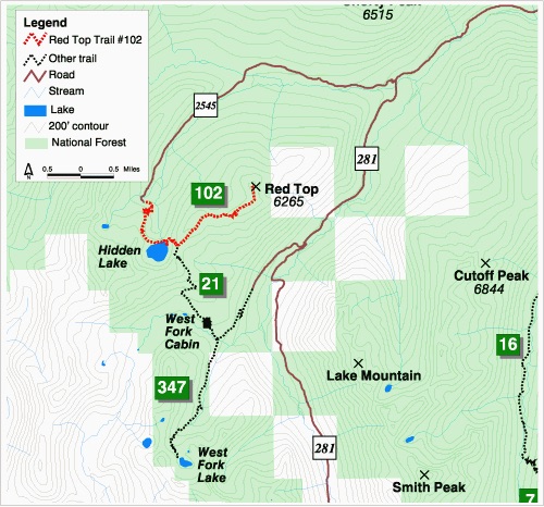 USFS Round Top map.