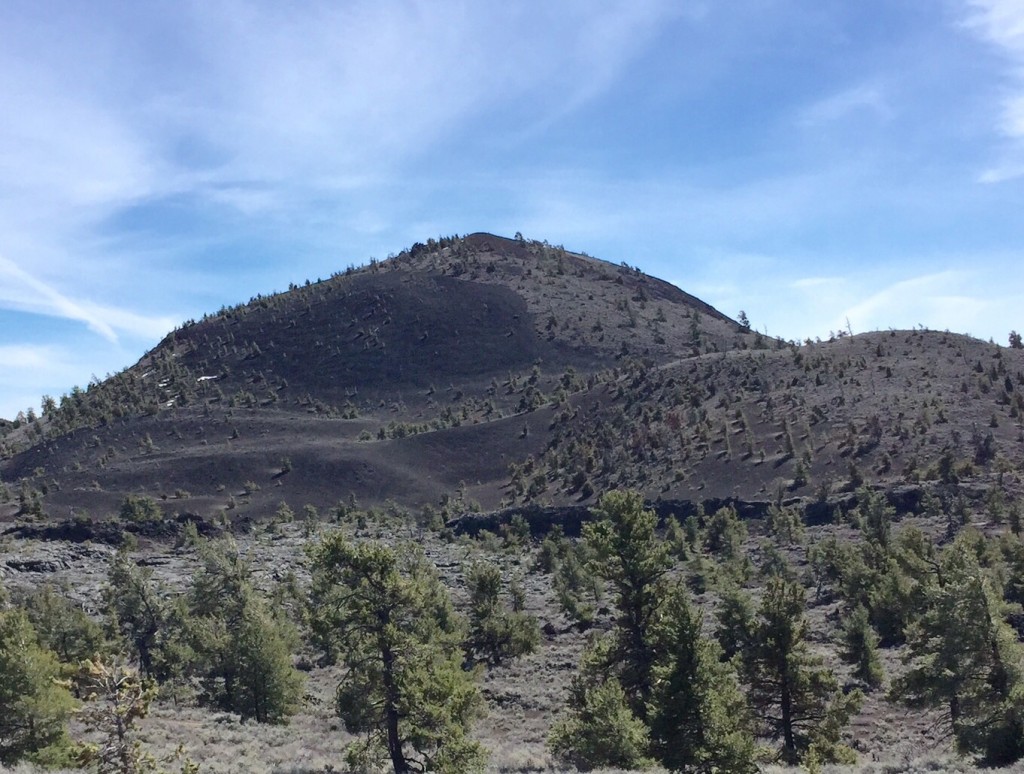 Big Cinder Butte viewed from the Tree Molds parking lot.