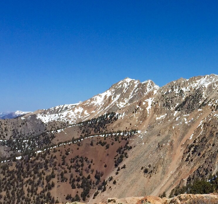 Nicholson Peak viewed from Sunny Bar Peak.