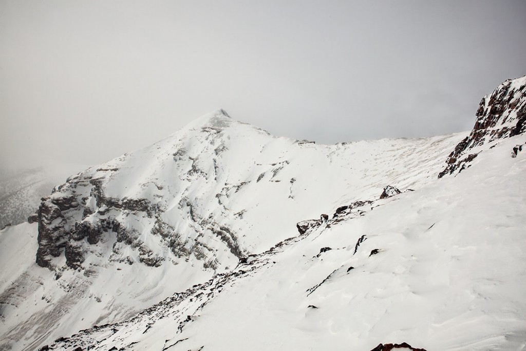 A winter view of Huhs Horn. Larry Prescott Photo