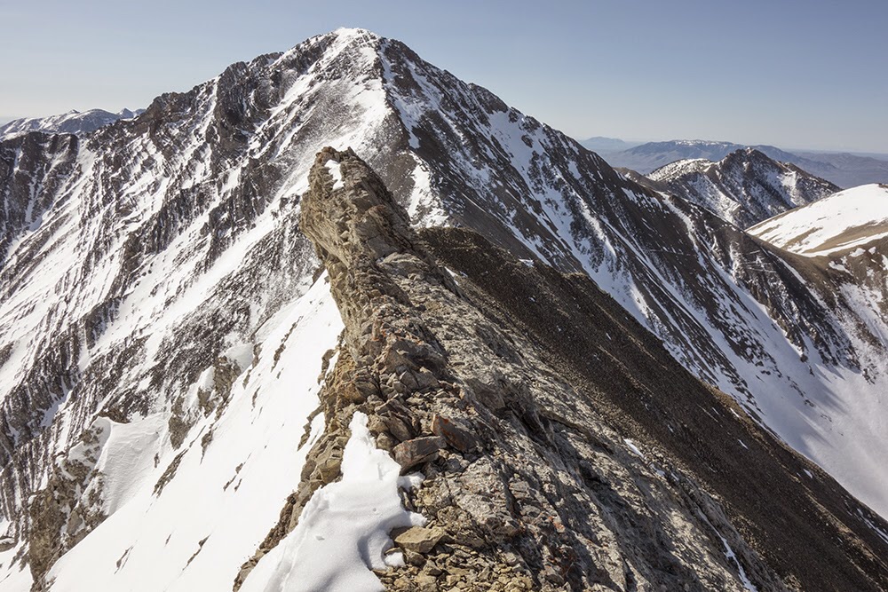The Close Shave ridge section with Little Diamond Peak in the background. Larry Prescott Photo